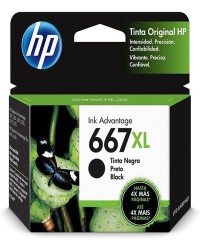 Detalhes do produto Cartucho HP 667XL Preto Original (3YM81AB) Para HP Deskjet 2376, 2774, 2776, 6476