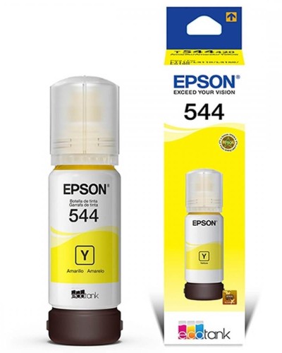 Detalhes do produto Garrafa para Ecotank amarela T544 - T544120 - Epson