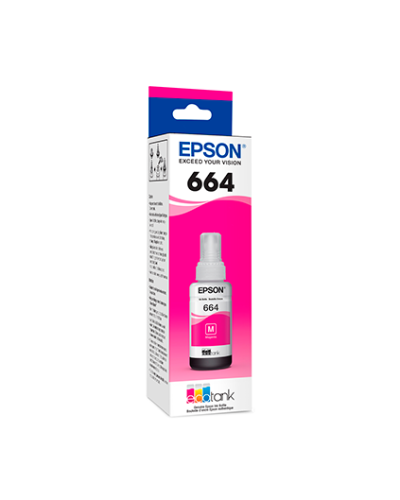 Detalhes do produto Garrafa para Ecotank magenta T664 - T664420AL - Epson PT 1 UN