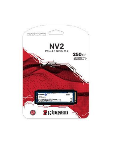 Detalhes do produto SSD GAMER Kingston 250GB M.2 NV2 PCIe 4.0 NVMe - SNV2S/250G